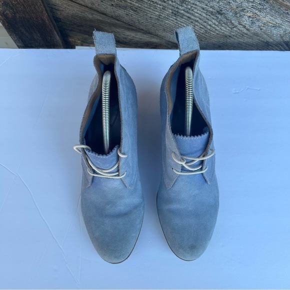 Dr. MARTENS Mandy Desert Boot Wedge in Ceramic Blue US 11 Lace Up Oxford - Picture 3 of 11